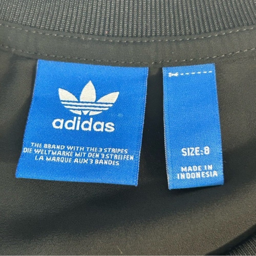Adidas Originals Three Stripe Chiffon Sweatshirt Size 8 - Picture 10 of 11